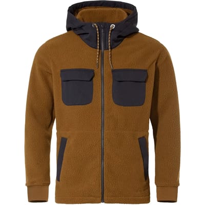 Vaude Manukau Iii Fleece Met Volledige Rits Bruin M Man