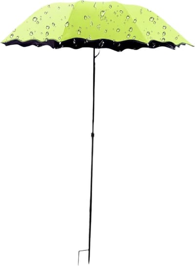Plantenparasol - Tuinparasol Planten - Bescherming Planten - Verstelbare Hoogte - 125x95 cm - Groen
