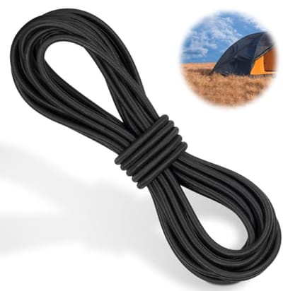 Elastisch Rubberen Touw 6 mm - 20 m Veelzijdig Spankoord voor Doe-Het-Zelf