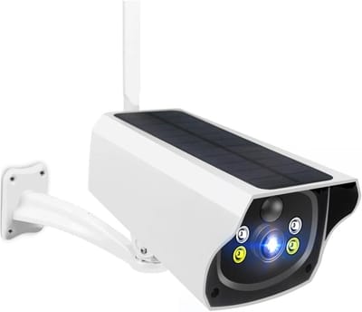 Beveiligingscamera Buiten - 4G Solar Camera - Huis Bewaken - Zonne-energie Aangedreven - 1080P HD - Wit