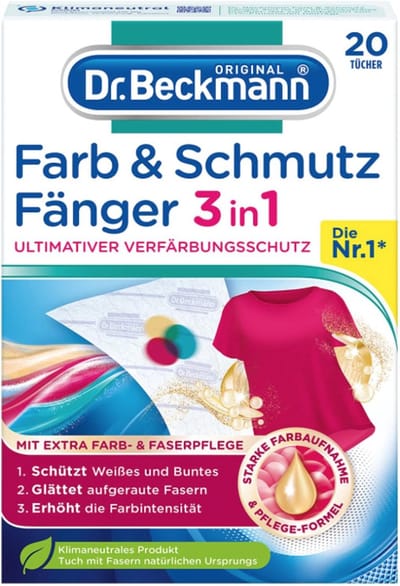 Dr. Beckmann - Chusteczki Przeciw Farbowaniu - 20stuks - Kleur Bescherming