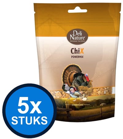 5x Deli Nature - ChiX powermix 750gr - Kippenvoer - 750 g