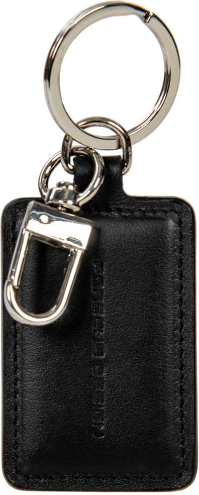 PORSCHE DESIGN Sleutelhanger Keyring Square Black Zwart