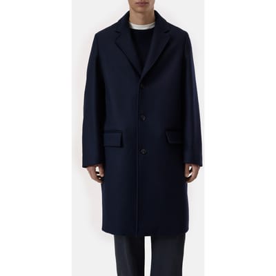 Closed Single Breasted Coat Jacket Dark Night Size: 52 | Jackets Outlet | Heren | Blauw