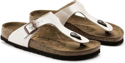 Birkenstock Birkenstock Gizeh graceful pearl white Birko-Flor