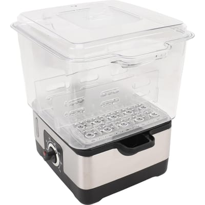 Chauffe-serviettes vapeur Chauffage rapide Transparent Contient 9 serviettes Grande capacité Chauffe-serviettes US Plug white