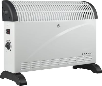 Elektrische Convector Kachel - Elektrische Verwarming - Ruimte Verwarmen - Instelbare Thermostaat - 2000 Watt - Wit en Zwart