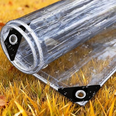 Doorzichtig Dekzeil - Waterdicht Zeil - Buiten Beschermen - Uv-Bestendig - 390 x 600 cm - Transparant