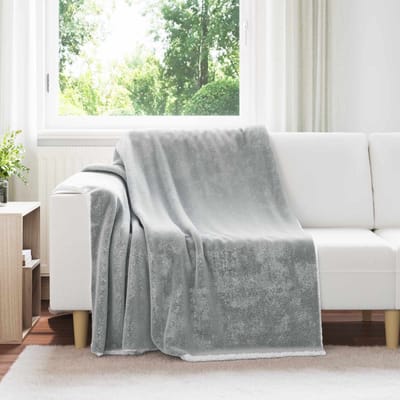 vidaXL - plaid - Grijs - 150 - x - 200 - cm - 1.64 - kg - Fleece