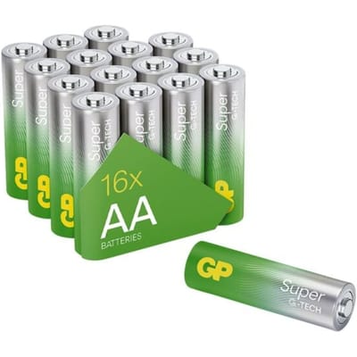 Pak met 16 batterijen »Super Alkaline« Mignon / AA / LR06