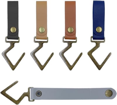 Duurzame Haken voor Kamperen, Leer Haken en S Haken voor Tent, Keuken en Badkamer Gebruik