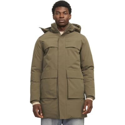 Jack And Jones Parka voor heren met een relaxte pasvorm (Zeeschildpad)