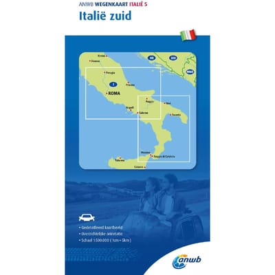 Anwb*wegenkaart Italië 5. Italië-Zuid - Anwb Wegenkaart