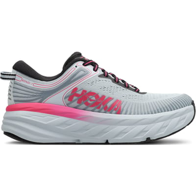 Hoka Bondi 7 Sneakers Dames - Roze - Maat 38 2/3 - Mesh/Synthetisch