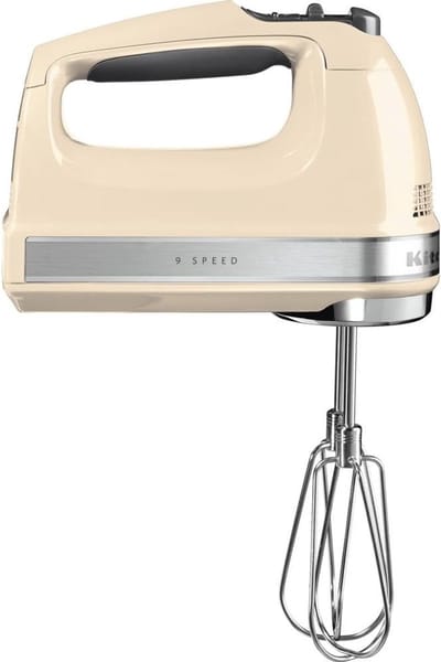 Handmixer - Keukenmixer - Bakken en Koken - 9 Snelheden Digitaal - 85 Watt - Amandelwit