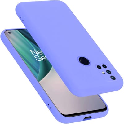 Cadorabo Hoesje geschikt voor OnePlus Nord N10 5G in LIQUID LICHT PAARS - Beschermhoes gemaakt van flexibel TPU silicone Case Cover
