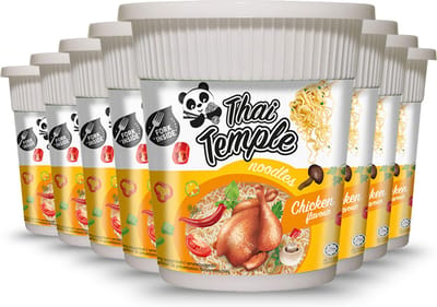 Thai Temple® | 24 x KIP Panda Noodles in Cup 60 gram | instant noedels | Chicken flavour | voordeelverpakking