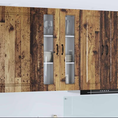 vidaXL - Vaatwasserpaneel - Kalmar - Oudhout - 60 - x - 31 - x - 100 - cm - Bewerkt - hout
