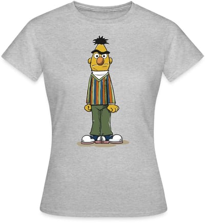 Sesamstraat Bert Pose T-Shirt Dames