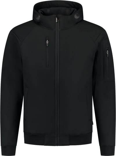 Tricorp Softshell Bomber Capuchon Rewear 402704 Zwart - Maat 3XL