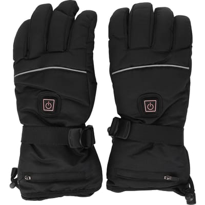 Elektrisch Verwarmde Handschoenen Temperatuur Regelbaar Touchscreen Handschoenen Waterdichte Warme Handschoenen black
