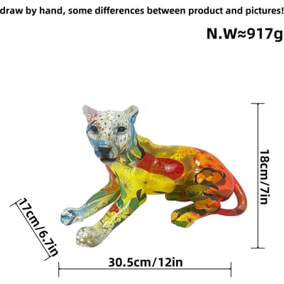 Moderne Eenvoudige Stijl Liggende Luipaard Beeld Hars Ornamenten Huis Woonkamer High-end Woonkamer Entree Decoratie Geschenken