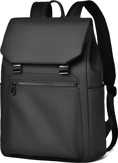 CarryQuest® - 16 Inch Urban Heren Zakelijke Rugzak - Laptop Rugzakken - Reistas - Hoogwaardig Nylon, Waterdicht, Comfortabel Draaggemak - Zwart
