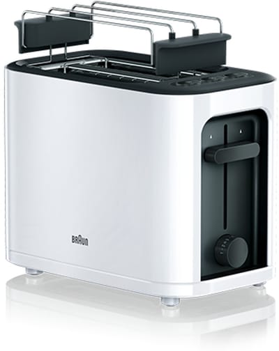 Braun Broodrooster - Broodrooster Wit - 1000 W - HT3000WH
