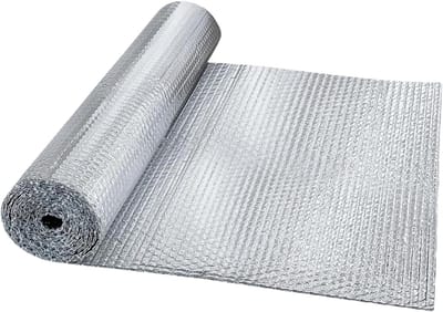 Isolatie Folie - Warmtefolie Reflecterend - Voertuig Isoleren - Dubbelzijdig Reflecterend - 60 x 600 cm - Zilver
