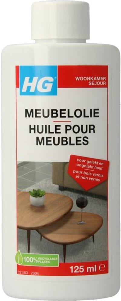 HG Meubelolie voor eiken, mahonie en kersen. - 2 Stuks !