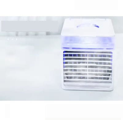 Linkforu – Mini Luchtkoeler – Ventilator - 500 ML IJsblokjes - Watertank – Koelt tot 18 Graden – Voor op Nachtkastje - USB