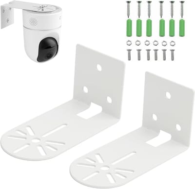 2pcs Metal Camera Wall Mount - Ceiling Mount voor Beveiligingscamera - Binnen Camera Accessoires (Cameras Niet Inbegrepen)