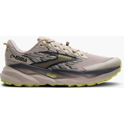 Brooks Cascadia 19, Mannen, Beige, Hardloopschoenen, maat: 40