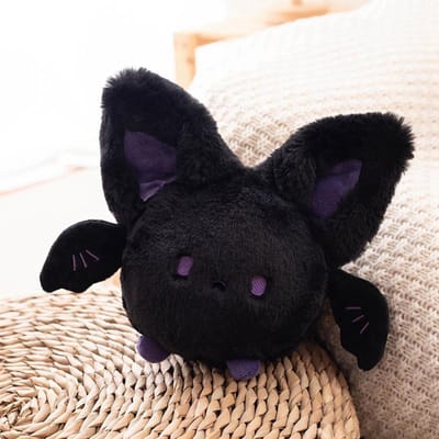 Balvorm Vleermuis Pluche Speelgoed Donkere Boze Demon Vleermuis Pluche Knuffeldier Roze Wit Engel Fee Pop Speelgoed voor Kinderen Verjaardag Kerstcadeau about 17-20cm