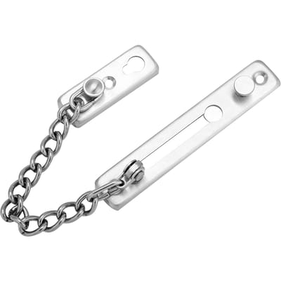 Serrure à chaîne antivol durable en acier inoxydable, protection de sécurité pour porte intérieure, maison, hôtel(2 #) white