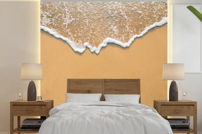 Behang - Fotobehang Strand - Zomer - Zee - Breedte 240 cm x hoogte 240 cm