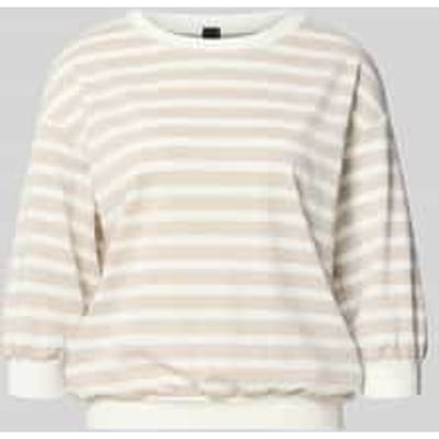 Shirt met lange mouwen met ronde hals en 3/4-mouwen