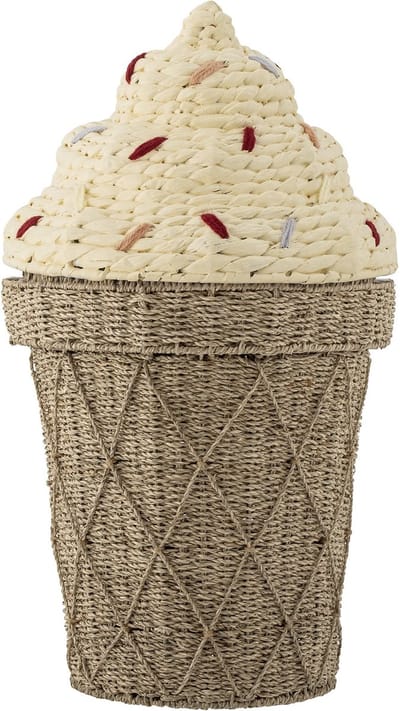 Bloomingville Mini - Cillie Basket w/Lid - Water Hyacinth