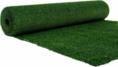 Kunstgras 1 cm - Siergras Gazon - Balkon Terras Aankleden - Waterdoorlatend UV Bescherming - 1 x 4 m - Groen