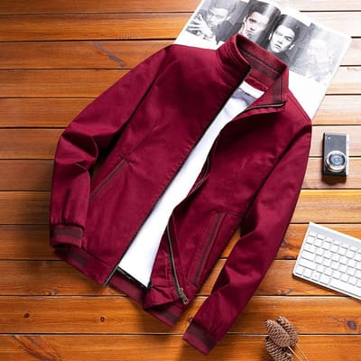 Lente en Herfst Katoenen Jas Heren Middenleeftijd Dunne Zakelijke Casual Vaderkleding Jeugd Koreaanse Jas 5XL