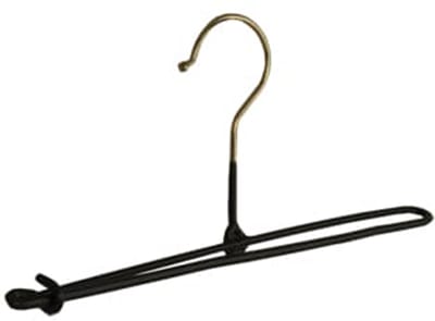 De Kledinghanger Gigant - Broekspeld - Baby - 7982 - 50 Stuks - metaal - Zwart - Anti-slip Coating - 26 cm - Broekhanger - Pantalonhanger - Rokhanger - Babybügel (7982_00/50)