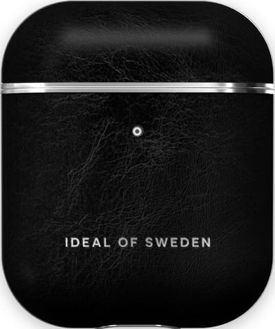 iDeal of Sweden AirPods Case PU voor 1st & 2nd Generation Glossy Black Silver