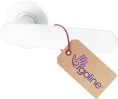 Witte Deurbeslag PRIMA, Deurbeslag set Binnendeur, Deurklink Set, Deurklink met ronde rozet, zonder extra onderrozet, Mat Wit, Deurkruk, Incl. Bevestigingsmateriaal - Terugslagveer