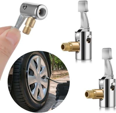 Set van 2 Stuks 8mm Ventieladapters voor Auto en Fiets, Eenvoudige Pomp en Ventielplug voor Banden en Luchtpompen