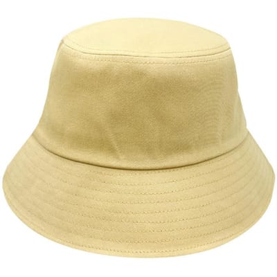 Zomer Puur Katoen Grote Hoofd Vissershoed Dames Gezichtsbescherming UV Zonnekap Grote Rand Zonbeschermingshoed (60~ 62cm) beige