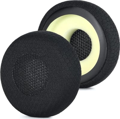 Vervangende Oorkussens voor Jabra Evolve 65 Headset - Comfortabel en Duurzaam Ontwerp, Geschikt voor Diverse Modellen, Zwart Mesh Stof