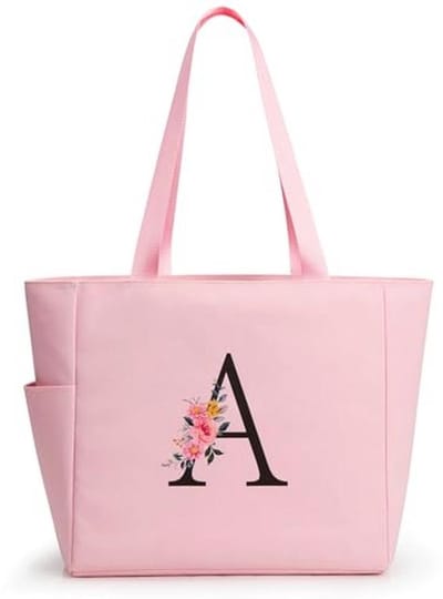 Gepersonaliseerde Strandtote Tas met Rits - Uniek Geschenk voor Moeder, Leraar of Vriend