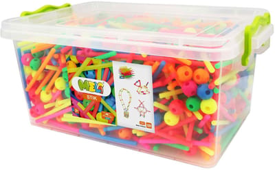K'nex bouwset Meli Stik Neon 1200dlg educatief constructiespeelgoed.