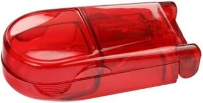 Vardaan Medicijnsnijder - Pillensnijder - Professionele Tabletsplitter - Medicijnen Snijder - Handig Opslagdoosje - Geschenk - Rood