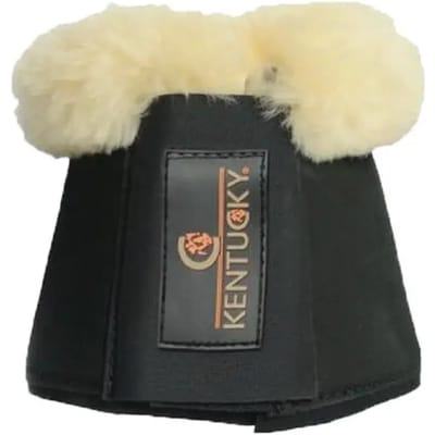 Kentucky Horsewear - Paarden Springschoenen - Sheepskin Solimbra Zwart - Maat L